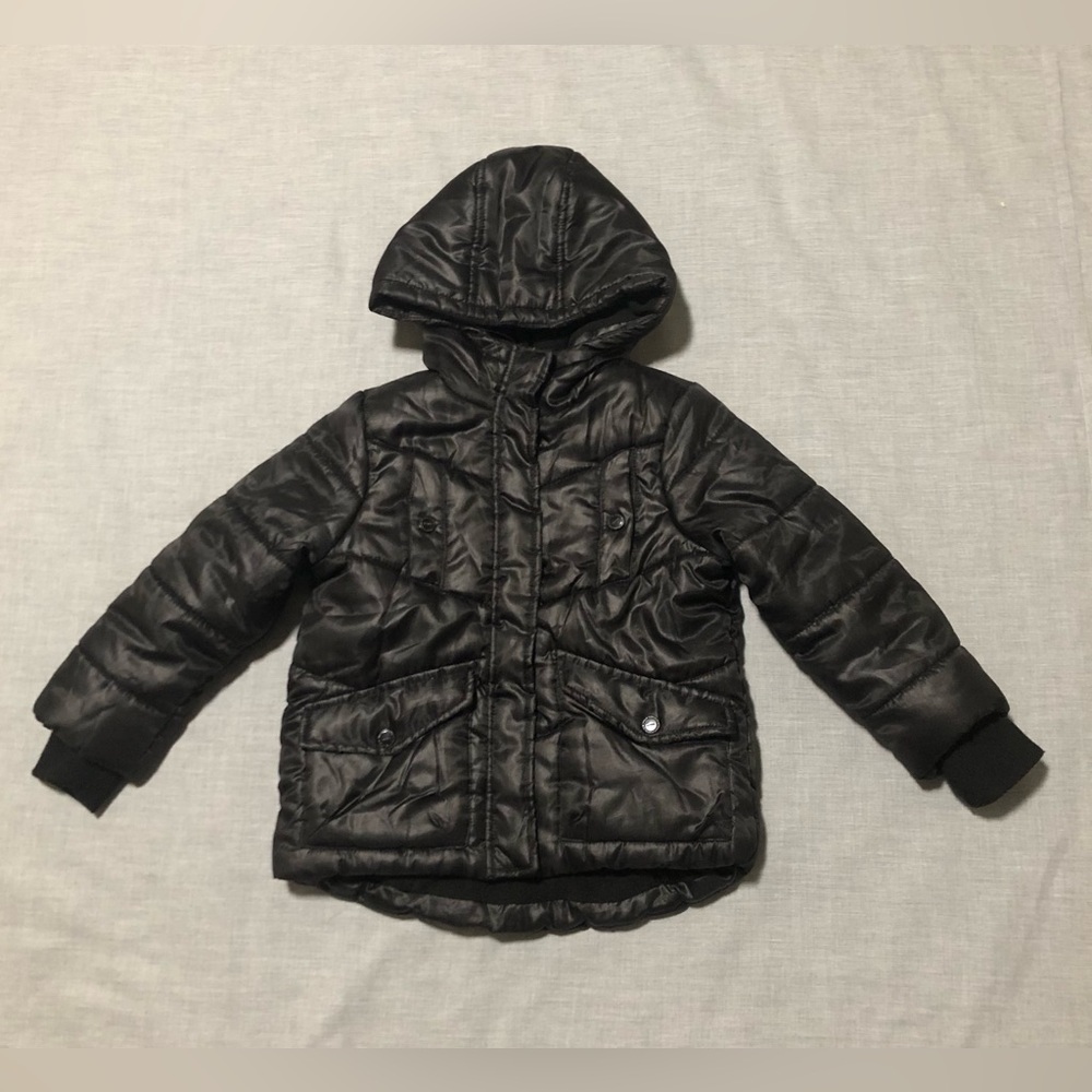 Urban Republic Girls Black Quilted Puffer Jacket Size S (4)
